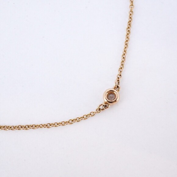 Tiffany By the Yard Bracelet 1PD 18KPG Pink Gold Diamond Women's - Picture 2 of 7